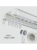 CHR36 Ceiling Mounted  Super Thick Aluminum Alloy Double Curtain Tracks 