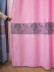 Eyelet Ready Made Blackout Curtains Jacquard Trees Chenille Panels(Color: Pink)