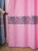 Extra Wide Ready Made Eyelet Curtains Jacquard Tree 112 Inches(Color: Pink)
