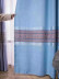 QY24H03DS Teton Pretty Jacquard Monogram Navy Blue Grey Pink Chenille Fabric Samples(Color: Navy)