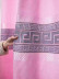 QY24H03DS Teton Pretty Jacquard Monogram Navy Blue Grey Pink Chenille Fabric Samples(Color: Pink)