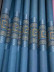 Extra Wide Ready Made Eyelet Curtains Jacquard Monogram 112 Inches