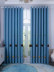 QY24H06CD Fashion Children Embroidered Car Grey Yellow Blue Grommet Ready Made Curtains(Color: Blue)