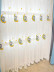 QY24H06D Fashion Children Chenille Embroidered Hello Kitty Blue Custom Made Curtains