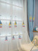 QY24H06G High Quality Children Chenille Embroidered Blue Sailboats Custom Made Curtains