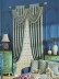 Angel Jacquard Victorian Damask Grommet Chenille Curtain (Color: Medium Sky Blue)