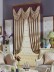Angel Jacquard Victorian Damask Grommet Chenille Curtain (Color: Beige)