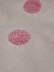 Eclipse Embroidered Polka Dot Stitching Style Grommet Curtain Amaranth Pink Fabric