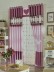 Eclipse Fabric Sample Stitching Style Leaf Sheer (Color: Amaranth Pink)