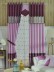Eclipse Custom Made Curtains Stitching Style Plaid Sheer (Color: Amaranth Pink)