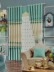 Eclipse Solid Stitching Style and Ruffle Custom Made Curtains (Color: Celadon Green)