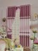 Eclipse Solid Stitching Style and Ruffle Grommet Curtain (Color: Amaranth Pink)