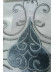QY7121SAC Elbert Embroidered Double Pinch Pleat Ready Made Sheer Curtains(Color: Blue grey)