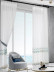 QY7121SCC Elbert Water Pattern Embroidered Double Pinch Pleat Ready Made Sheer Curtains