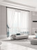 QY7121SE Elbert Flower Embroidered Custom Made Sheer Curtains