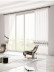 QY7121SF Elbert Line Shadow Embroidered Custom Made Sheer Curtains