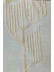 QY7121SGC Elbert Trees Embroidered Double Pinch Pleat Ready Made Sheer Curtains(Color: Beige)