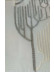 QY7121SGC Elbert Trees Embroidered Double Pinch Pleat Ready Made Sheer Curtains(Color: Grey)