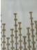 QY7121SJC Elbert Lavenders Embroidered Double Pinch Pleat Ready Made Sheer Curtains(Color: Brown)