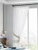QY7121SMC Elbert Ripple Embroidered Double Pinch Pleat Ready Made Sheer Curtains