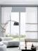 QY7121SP Elbert Horizontal Stripes Embroidered Custom Made Sheer Curtains