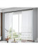 QY7121SXC Elbert Flowers Embroidered Double Pinch Pleat Ready Made Sheer Curtains