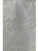 QY7121SX Elbert Flowers Embroidered Custom Made Sheer Curtains(Color: White)