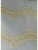 QY7121SZC Elbert Waves Embroidered Double Pinch Pleat Ready Made Sheer Curtains(Color: Beige)