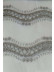 QY7121SZC Elbert Waves Embroidered Double Pinch Pleat Ready Made Sheer Curtains(Color: Grey)