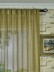 QY7151SKG Laura Striped Back Tab Sheer Curtains (Color: Kangaroo)