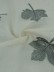 Elbert Maple Leaves Pattern Embroidered Grommet White Sheer Curtains Panels (Color: Cadet Grey)