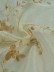 Elbert Vine Leaves Embroidered Custom Made Sheer Curtains White Sheer Curtains (Color: Beige)