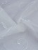 Elbert Floral Embroidered Sheer Fabric Sample (Color: White)