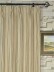 Striped Blackout Double Pinch Pleat Extra Long Curtains 108 - 120 Inch Panels Heading Style