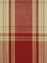 Big Plaid Blackout Double Pinch Pleat Extra Long Curtains 108 - 120 Inch Panels (Color: Cardinal)