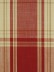 Hudson Yarn Dyed Big Plaid Blackout Custom Made Curtains (Color: Cardinal)