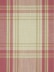 Big Plaid Blackout Double Pinch Pleat Extra Long Curtains 108 - 120 Inch Panels (Color: Charm pink)