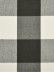 Moonbay Checks Back Tab Cotton Extra Long Curtains 108 Inch - 120 Inch Panels (Color: Ebony)