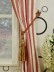 Moonbay Narrow-stripe Back Tab Cotton Extra Long Curtains 108 - 120 Inch Panels Tassel Tiebacks