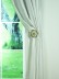 Extra Wide Swan Beige and Yellow Solid Grommet Curtains 100 Inch - 120 Inch Wide Holders