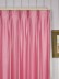 Extra Wide Swan Pink and Red Solid Versatile Pleat Curtains 100 Inch - 120 Inch Heading Style