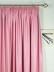 Extra Wide Swan Pink and Red Solid Pencil Pleat Curtain 100 Inch - 120 Inch Wide Heading Style