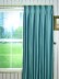 Extra Wide Swan Gray and Blue Solid Versatile Pleat Curtains 100 Inch - 120 Inch