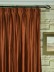 Extra Wide Swan Brown Solid Double Pinch Pleat Curtains 100 Inch - 120 Inch Wide Heading Style