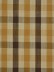 Hudson Cotton Blend Small Check Double Pinch Pleat Curtain (Color: Coffee)