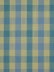 Hudson Cotton Blend Small Check Versatile Pleat Curtain (Color: Capri)