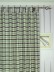 Extra Wide Hudson Small Check Tab Top Curtains 100 Inch - 120 Inch Curtain Panel Heading Style