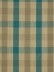 Hudson Cotton Blend Small Check Versatile Pleat Curtain (Color: Celadon Blue)