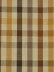 Hudson Cotton Blend Middle Check Double Pinch Pleat Curtain (Color: Coffee)