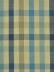 Hudson Cotton Blend Middle Check Double Pinch Pleat Curtain (Color: Bondi blue)